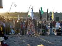 March in homage to the petroglyps of Albuquerque